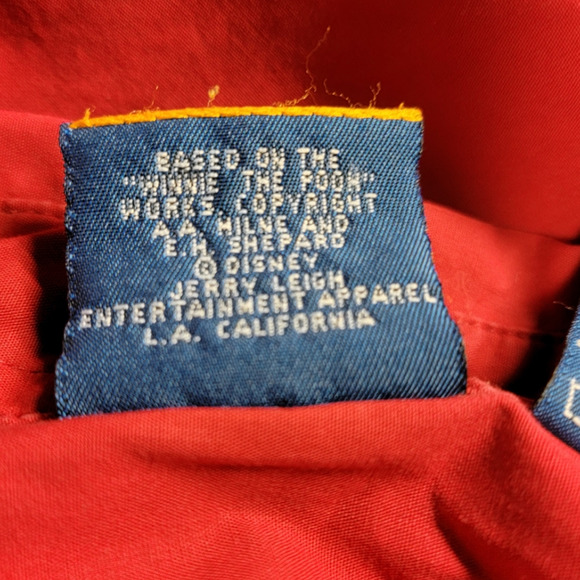 Disney Women's Winnie the Pooh Eyore Embroidered Button-Up Shirt Red Size 26/28W - Picture 3 of 7